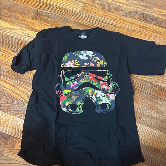Star Wars Black Floral Graphic T-Shirt - Picture 1 of 3